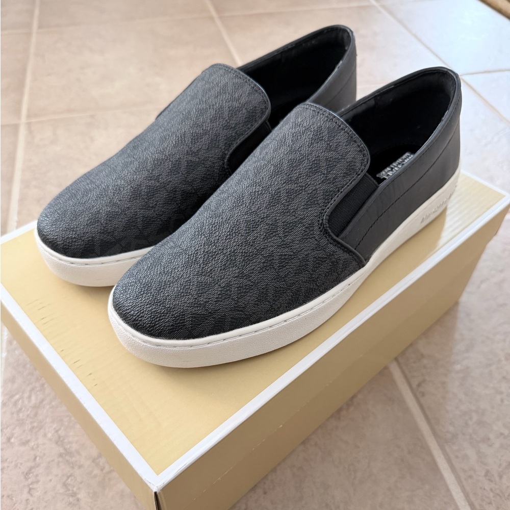 Michael Kors Women's Charcoal Gray Slip-On Sneakers